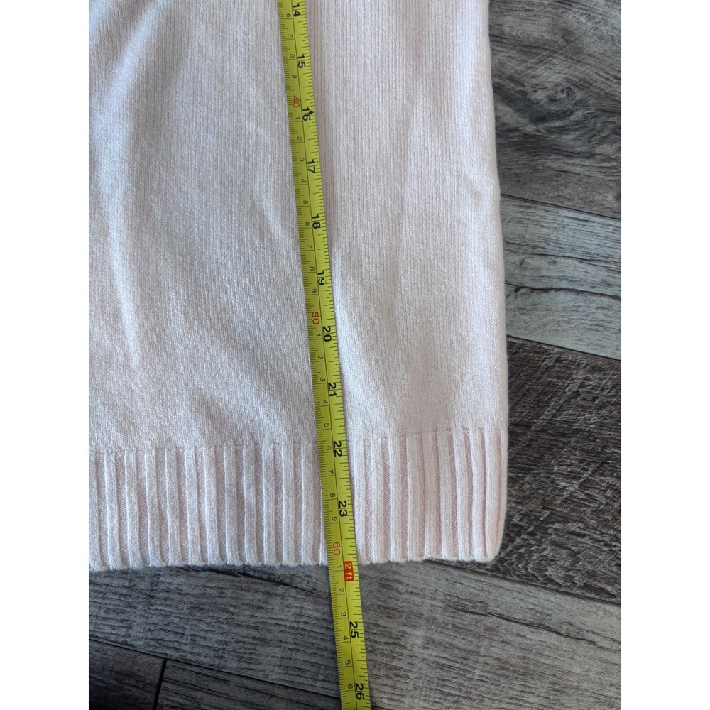 Vintage Sarah‎ Bentley Pink Sweater Large Pearl Trim Collar 80s 90s Cottagecore - Picture 4 of 5